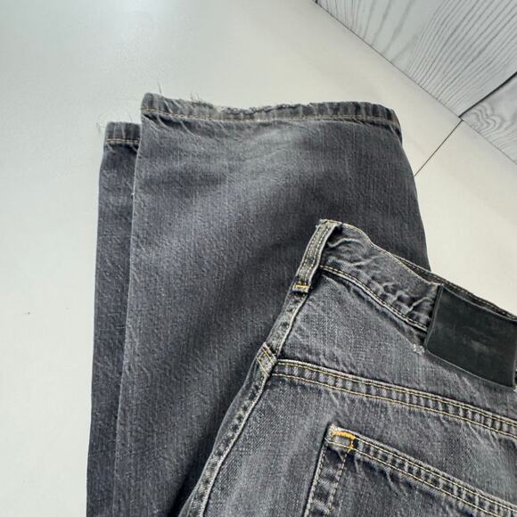 Y2K 100% Cotton Lacoste Jeans Regular Fit Straight Leg Black Gray W32 - L31 - Picture 13 of 13